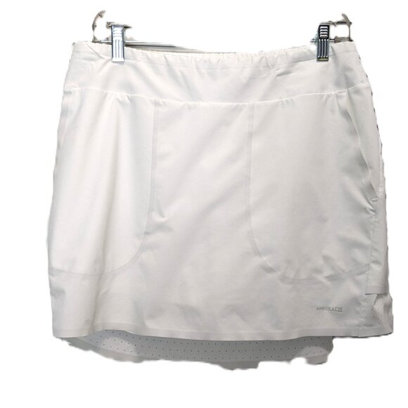 Cutter & Buck Annika Womens White Skort Med UPF 50 CB Dry Tech Golf Pickleball - Picture 1 of 15